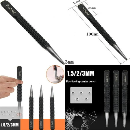 Premium Adjustable Professional Automatic Center Set Hand Tool in Assorted Colors for Precise Drilling in Wood Glass and Metal - High Quality Alloy Steel - Spring Loaded with 3mm Dent P
Premium Adjustable Professional Automatic Center Set Hand Tool in Assorted Colors for Precise Drilling in Wood Glass and Metal - High Quality Alloy Steel - Spring Loaded with 3mm Dent P