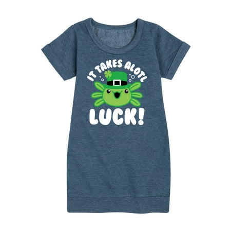 Instant Message - St. Patrick s Day - It Takes Alotl Luck - Axolotl - Toddler And Youth Girls Fleece Dress
Instant Message - St. Patrick s Day - It Takes Alotl Luck - Axolotl - Toddler And Youth Girls Fleece Dress