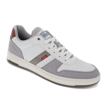 Levi s Mens Drive Lo Synthetic Leather Casual Lace Up Sneaker Shoe