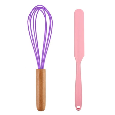 Nonstick Safe Utensils 2 Piece Mini Kitchen Utensil Set- Silicone Kitchen Tools with wood Handles
Nonstick Safe Utensils 2 Piece Mini Kitchen Utensil Set- Silicone Kitchen Tools with wood Handles