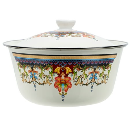 Homemaxs Vintage Style Enamel Basin Thicken Household Bowl with Lid Versatile Bowl
Homemaxs Vintage Style Enamel Basin Thicken Household Bowl with Lid Versatile Bowl
