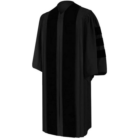 Endea Church Deluxe Black Clergy Robe (48XL (5 3 - 5 5 ) Fullfit)