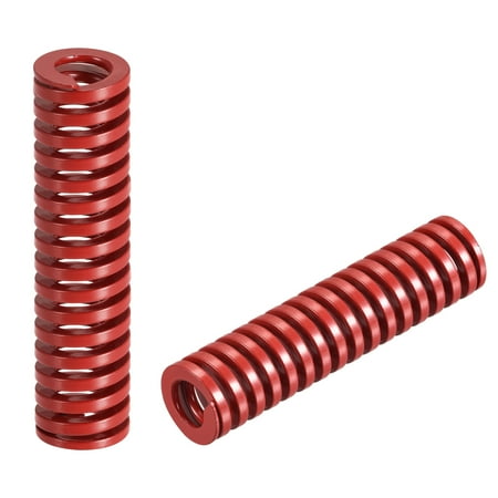 Die Spring 2 Pack 16mm OD 60mm Long Spiral Stamping Medium Load Die Springs Red