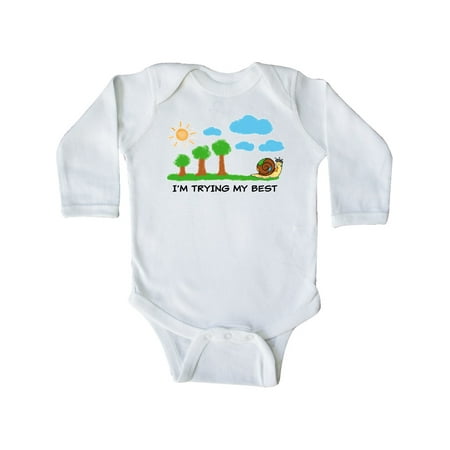Inktastic Painting Snail I m Trying My Best with Sun and Trees Gift Baby Boy or Baby Girl Long Sleeve Bodysuit
Inktastic Painting Snail I m Trying My Best with Sun and Trees Gift Baby Boy or Baby Girl Long Sleeve Bodysuit