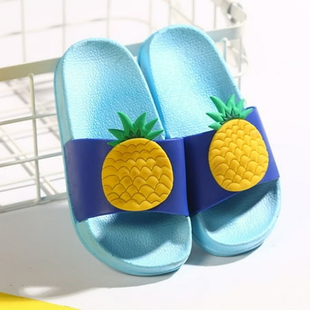 Toyella Summer Slippers Children S New Home Fashion Cartoon Soft Bottom Non-Slip Boys And Girls Baby Children S Sandals And Slippers Blue big pineapple 30 31
Toyella Summer Slippers Children S New Home Fashion Cartoon Soft Bottom Non-Slip Boys And Girls Baby Children S Sandals And Slippers Blue big pineapple 30 31
