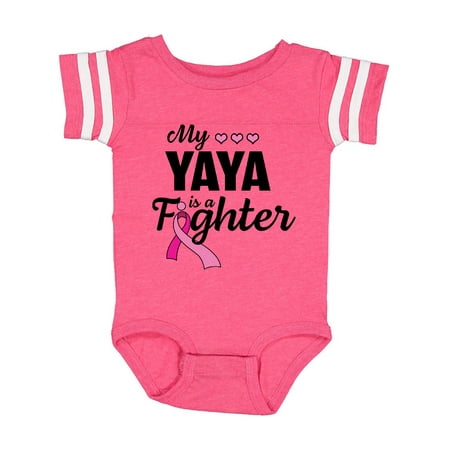 Inktastic Breast Cancer Awareness My Yaya is a Fighter Gift Baby Boy or Baby Girl Bodysuit
Inktastic Breast Cancer Awareness My Yaya is a Fighter Gift Baby Boy or Baby Girl Bodysuit