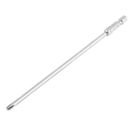 1/4 Hex Shank 4mm PH2 Magnetic Screwdriver Bit 150mm Long