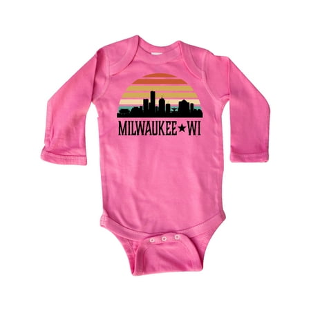 Inktastic Milwaukee Wisconsin Skyline Retro Sunset Gift Baby Boy or Baby Girl Long Sleeve Bodysuit
Inktastic Milwaukee Wisconsin Skyline Retro Sunset Gift Baby Boy or Baby Girl Long Sleeve Bodysuit