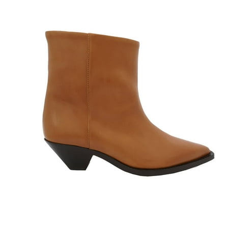Isabel Marant Ladies Imori Brown Leather Ankle Boots Brand Size 38