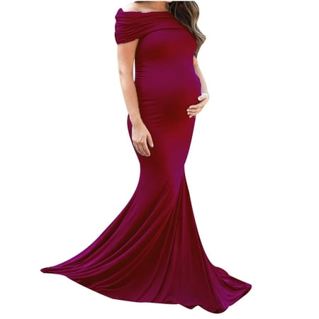asdoklhq Maternity Dress Women Pregnants Photography Props Off Shoulder Maternity Long Dress
asdoklhq Maternity Dress Women Pregnants Photography Props Off Shoulder Maternity Long Dress