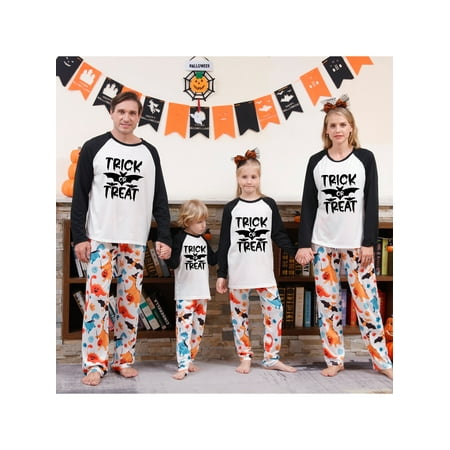 Peyakidsaa Halloween Pajamas for Family Letter Print Long Sleeve Tops+Cartoon Pants Set Sleepwear
Peyakidsaa Halloween Pajamas for Family Letter Print Long Sleeve Tops+Cartoon Pants Set Sleepwear