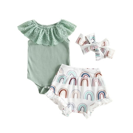 Musuos 3Pc Western Baby Girl Ribbed Romper Bodysuit Floarl Bloomers Shorts Headband
Musuos 3Pc Western Baby Girl Ribbed Romper Bodysuit Floarl Bloomers Shorts Headband