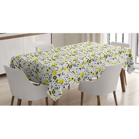 Black and Yellow Tablecloth Prehistoric Patterns of Minimalism 80 s 90 s Years Memphis Style Rectangle Satin Table Cover for Dining Room and Kitchen 52 X 70 Black Yellow White by Ambesonne
Black and Yellow Tablecloth Prehistoric Patterns of Minimalism 80 s 90 s Years Memphis Style Rectangle Satin Table Cover for Dining Room and Kitchen 52 X 70 Black Yellow White by Ambesonne