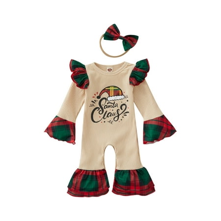 Bagilaanoe Newborn Baby Girl Christmas Jumpsuit Letter Hat/Tree Print Long Sleeve Bodysuit 3M 6M 12M 18M 24M Infant One Piece Flared Pants
Bagilaanoe Newborn Baby Girl Christmas Jumpsuit Letter Hat/Tree Print Long Sleeve Bodysuit 3M 6M 12M 18M 24M Infant One Piece Flared Pants