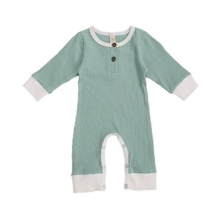 Fall Clothes Newborn Baby Girl Boy Ribbed Button Knitted Cotton Romper Jumpsuit Solid Color Outfits
Fall Clothes Newborn Baby Girl Boy Ribbed Button Knitted Cotton Romper Jumpsuit Solid Color Outfits