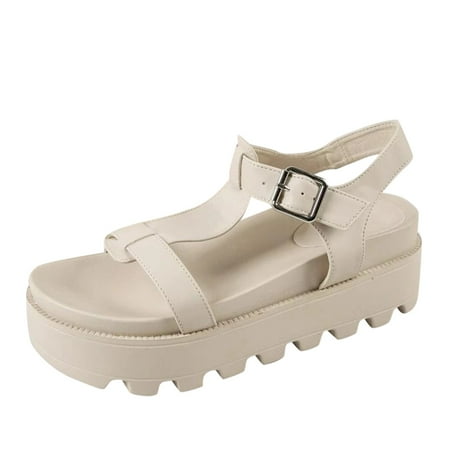 Fashion Women s Casual Shoes Breathable Thick-soled Outdoor Leisure Sandals Pu Beige sandals for Women
Fashion Women s Casual Shoes Breathable Thick-soled Outdoor Leisure Sandals Pu Beige sandals for Women