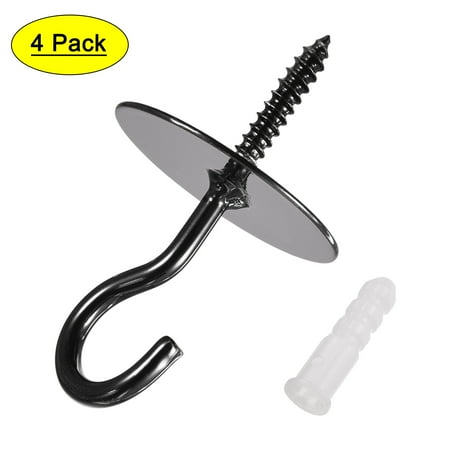 Uxcell Ceiling Hooks Wall Mounted 40x66mm Iron for Hanging Plants Baking Painting Black 4Pack
Uxcell Ceiling Hooks Wall Mounted 40x66mm Iron for Hanging Plants Baking Painting Black 4Pack