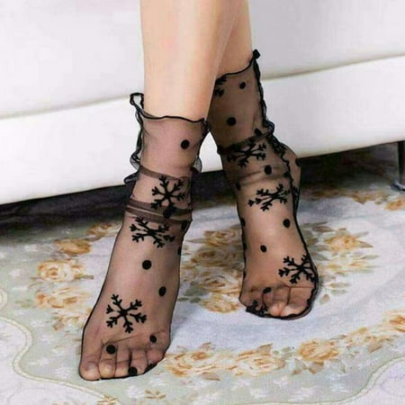 AXXD Women s Ankle Socks Fashion Mesh Ladies Breathability Thin Socks Women’S Stockings Socks
