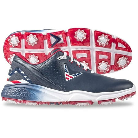 Callaway Men s Coronado V2 Golf Shoes - Red/White/Blue - 9.5 - Medium
