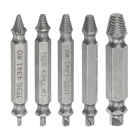 Uxcell #0 #1 #2 #3 #4 Chrome Plated Stripped Damaged Screw Extractor 2 Set (10 Pack)
Uxcell #0 #1 #2 #3 #4 Chrome Plated Stripped Damaged Screw Extractor 2 Set (10 Pack)