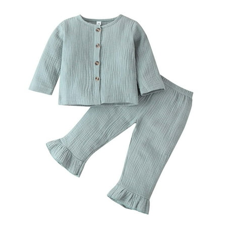 Sales Honeeladyy Fall Toddler Kids Baby Girls Button Solid Color Long Sleeved Trousers Clothes Suit Back to School
Sales Honeeladyy Fall Toddler Kids Baby Girls Button Solid Color Long Sleeved Trousers Clothes Suit Back to School