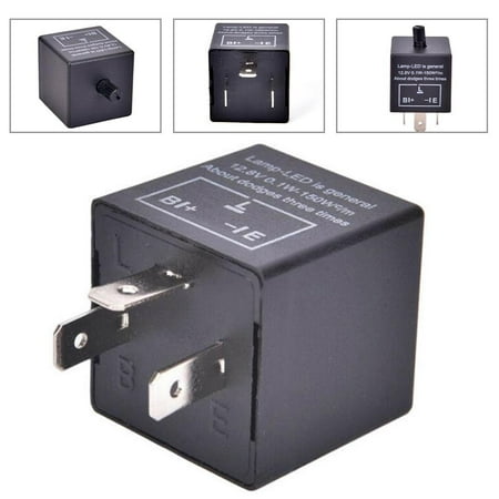 CF13 JL-02 3 Pin Adjustable LED Indicator Relay Car Turn Signal Flasher
