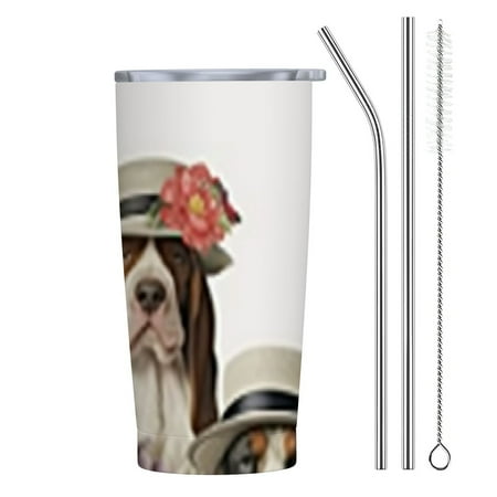 Autua Dogs in Hats 20oz Car Tumbler with Straw 304 Stainless Steel Environmentally Friendly and Odorless Insulated Travel Mug for Warm and Cold Beverages 20oz
Autua Dogs in Hats 20oz Car Tumbler with Straw 304 Stainless Steel Environmentally Friendly and Odorless Insulated Travel Mug for Warm and Cold Beverages 20oz