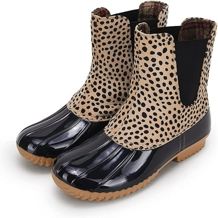 QWZNDZGR Womens Duck Boots Slip on Ankle Boots Waterproof Booties Mid Calf Leopard Snow Rain Boots
QWZNDZGR Womens Duck Boots Slip on Ankle Boots Waterproof Booties Mid Calf Leopard Snow Rain Boots