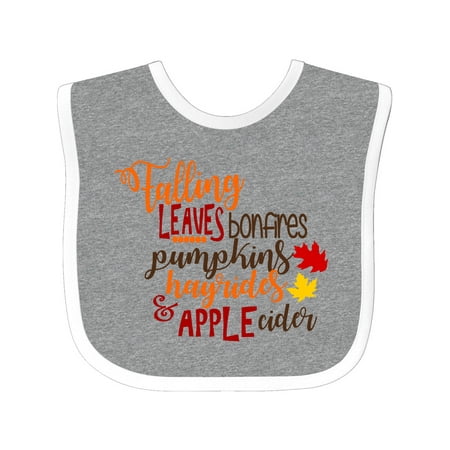 Inktastic Falling Leaves Bonfires Pumpkins Hayrides and Apple Cider Gift Baby Boy or Baby Girl Bib
Inktastic Falling Leaves Bonfires Pumpkins Hayrides and Apple Cider Gift Baby Boy or Baby Girl Bib