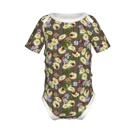 Adobk Ladybugs And Flowers On A Wooden Print Baby Climbing Clothes Jumpsuit Rompers Classic Rompers Child Short sleeve Bodysuits-6 Months
Adobk Ladybugs And Flowers On A Wooden Print Baby Climbing Clothes Jumpsuit Rompers Classic Rompers Child Short sleeve Bodysuits-6 Months