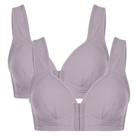 Midsumdr Women Bras Plus Size Front Buckle Comfortable Breathable Brassiere Base Solid Non-Steel Ring Non-Magnetic Buckle Underwear
Midsumdr Women Bras Plus Size Front Buckle Comfortable Breathable Brassiere Base Solid Non-Steel Ring Non-Magnetic Buckle Underwear
