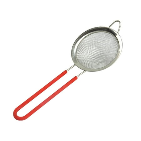 HZLPFO Large Fine Mesh Strainer with Thermo Rubber Handle - Sieve Fine Mesh Stainless Steel - Ideal to Strain Pasta Quinoa and Rice Red One Size
HZLPFO Large Fine Mesh Strainer with Thermo Rubber Handle - Sieve Fine Mesh Stainless Steel - Ideal to Strain Pasta Quinoa and Rice Red One Size