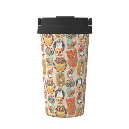 Uemuo Colorful Owls Print Carry Insulated Coffee Mug Travel Mug with Hidden Handle Insulated Coffee Flask Leak-proof Travel Mug Insulated Mug for Office
Uemuo Colorful Owls Print Carry Insulated Coffee Mug Travel Mug with Hidden Handle Insulated Coffee Flask Leak-proof Travel Mug Insulated Mug for Office