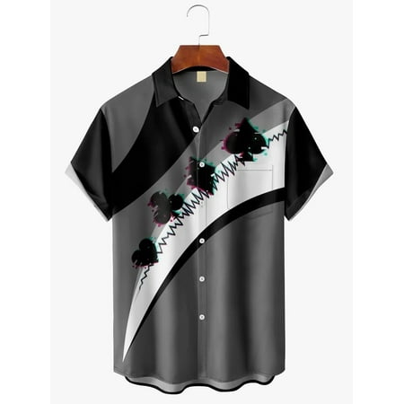 MLFU Unisex Button Up Shirts Short Sleeve Funny Beach T-Shirts Retro Bowling Shirts for Teen and Adult
MLFU Unisex Button Up Shirts Short Sleeve Funny Beach T-Shirts Retro Bowling Shirts for Teen and Adult