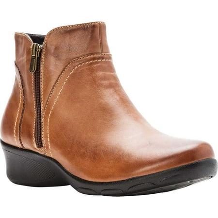 Women s Propet Waverly Ankle Bootie Tan Full Grain Leather 11 D