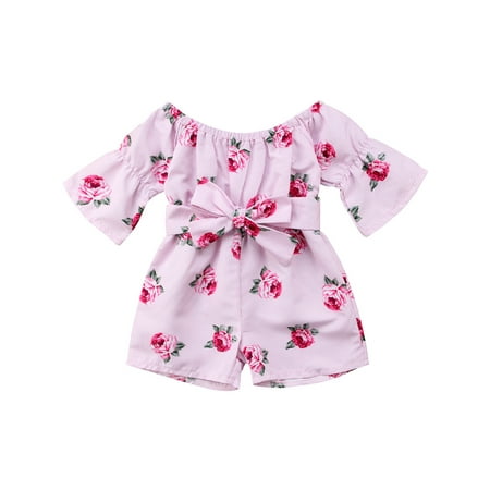 Newborn Baby Girls Flower Jumpsuit Cute Floral Print Bow Tie Belt One Piece Romper Summer Clothes
Newborn Baby Girls Flower Jumpsuit Cute Floral Print Bow Tie Belt One Piece Romper Summer Clothes