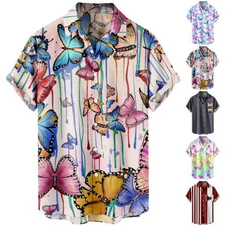 Unisex Button Down Hawaiian Shirts Tropical Basic Clothes Sizes Kids-Adult Unisex
Unisex Button Down Hawaiian Shirts Tropical Basic Clothes Sizes Kids-Adult Unisex