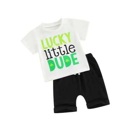 Suealasg Baby Boy Irish Day Clothes Set 3M 6M 9M 12M 18M 24M Short Sleeve Letter Print T-shirt Tops and Shorts 2Pcs Summer Causal Clothing for Toddler Boy
Suealasg Baby Boy Irish Day Clothes Set 3M 6M 9M 12M 18M 24M Short Sleeve Letter Print T-shirt Tops and Shorts 2Pcs Summer Causal Clothing for Toddler Boy