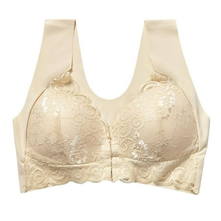 Xmarks Front Closure Push up Bras for Women Plus Size - Ultra-Soft and Breathable Floral Lace Thin Wireless Full Coverage Bra M-6XL
Xmarks Front Closure Push up Bras for Women Plus Size - Ultra-Soft and Breathable Floral Lace Thin Wireless Full Coverage Bra M-6XL