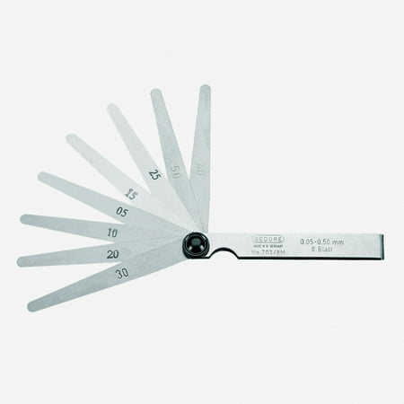 Gedore 702 8 A Feeler gauge set fan pattern .002 - .020