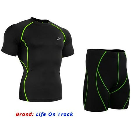 All-in-One Compression Base Layer T Shirt Men Tights