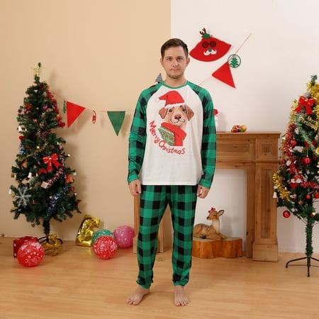 Family Christmas Pajamas Matching Sets Cute Printed Top + Plaid Pants Sleepwear Holiday PJs for Women/Men/Kids/Couples
Family Christmas Pajamas Matching Sets Cute Printed Top + Plaid Pants Sleepwear Holiday PJs for Women/Men/Kids/Couples