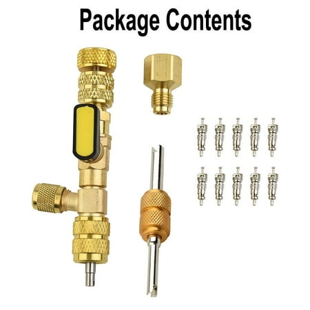 1Set R410A R22 Valve Core Remover Installer Tool with Dual Size SAE 1/4 & 5/16 Port
1Set R410A R22 Valve Core Remover Installer Tool with Dual Size SAE 1/4 & 5/16 Port