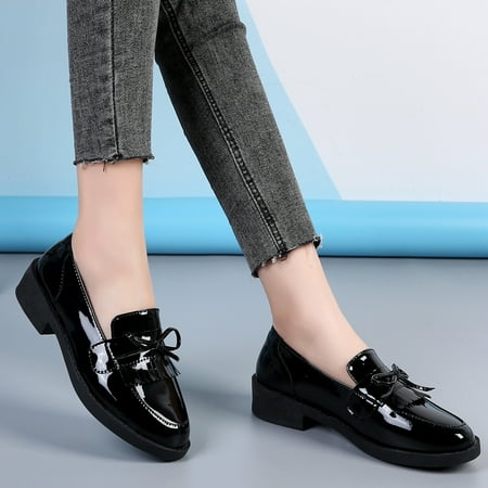 Women‘s Platform Bow Loafers Fashion PU Leather Slip On Shoes Lightweight Round Toe Non Slip Shoes
Women‘s Platform Bow Loafers Fashion PU Leather Slip On Shoes Lightweight Round Toe Non Slip Shoes