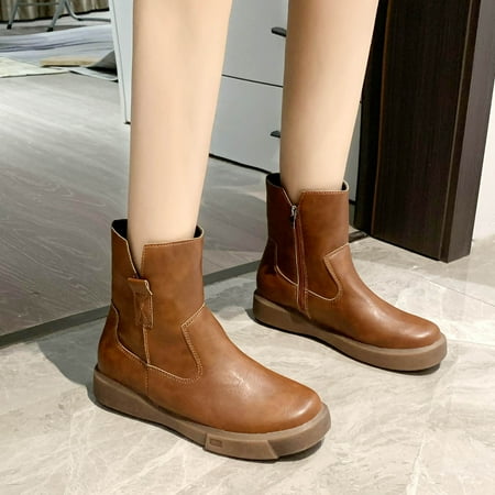 Hueook Platform Boots 2021 Autumn And Winter New Round Toe Thick-Soled Leather Short Boots British Style Women Women S Boots
Hueook Platform Boots 2021 Autumn And Winter New Round Toe Thick-Soled Leather Short Boots British Style Women Women S Boots