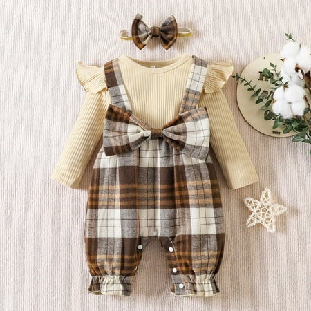 NIUREDLTD Baby Girls Floral Bow Tie Autumn Long Sleeve Romper Jumpsuit Headbands Clothes
NIUREDLTD Baby Girls Floral Bow Tie Autumn Long Sleeve Romper Jumpsuit Headbands Clothes