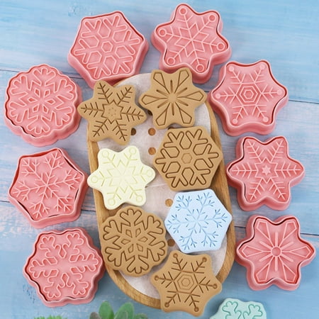 Yesbay 8Pcs/Set Cake Mold Baking Supplies Food Grade Gentle Texture Compact DIY Convenient Demoulding Reusable Snowflake Shape Cookie Cutters for Kitchen
Yesbay 8Pcs/Set Cake Mold Baking Supplies Food Grade Gentle Texture Compact DIY Convenient Demoulding Reusable Snowflake Shape Cookie Cutters for Kitchen