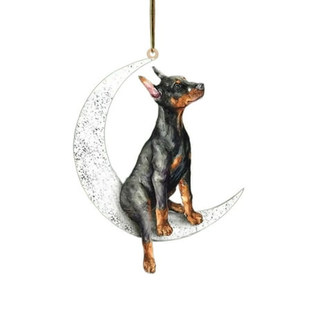 Sunisery Christmas Halloween Dog on the Moon Hanging Pendant Artistical Acrylic Multiple Dogs Decor Ornament
Sunisery Christmas Halloween Dog on the Moon Hanging Pendant Artistical Acrylic Multiple Dogs Decor Ornament