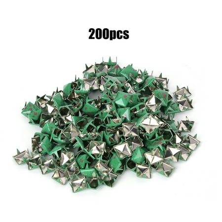 200Pcs Square Rivets Metal Stylish DIY Shoes Bags Hats Decoration Accessories 9mmGreen Bottom Red Dot
200Pcs Square Rivets Metal Stylish DIY Shoes Bags Hats Decoration Accessories 9mmGreen Bottom Red Dot