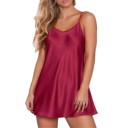 FASHIONWT Womens Silk Lingerie Dress Ladies Babydoll Nightdress Nightgown Sleepwear
FASHIONWT Womens Silk Lingerie Dress Ladies Babydoll Nightdress Nightgown Sleepwear